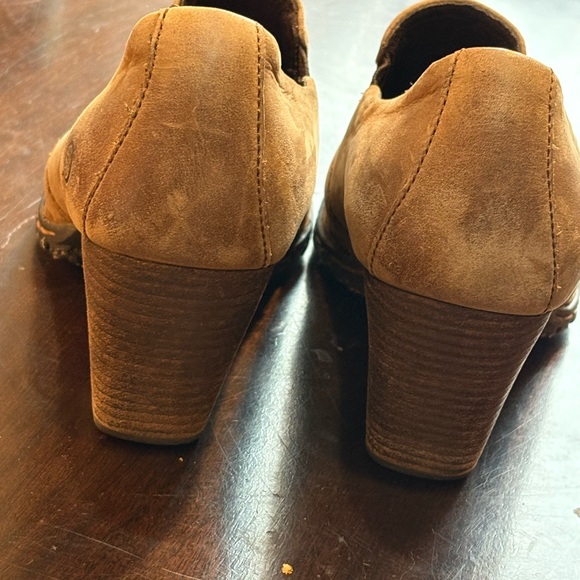 Born Women's Brown Leather Heeled Slip On Boots 8.5 - Picture 6 of 6